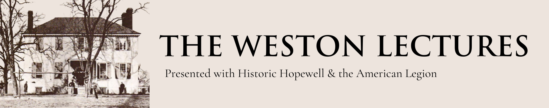 The Weston Lectures (1)